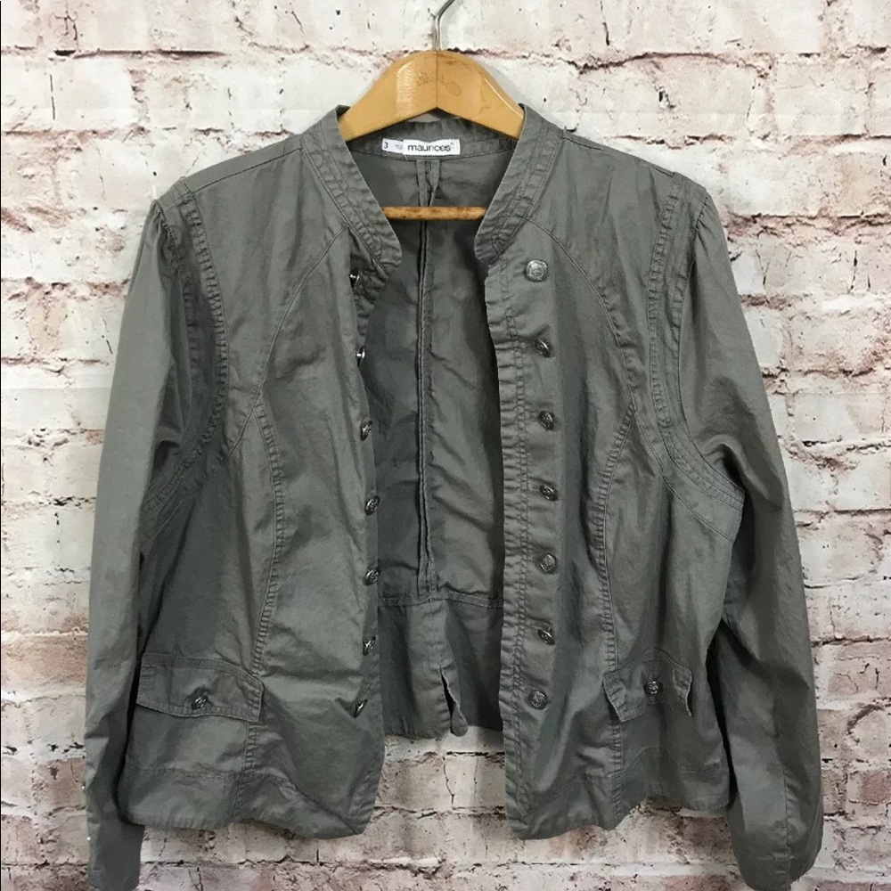 Maurice’s Olive Green Military Jacket
